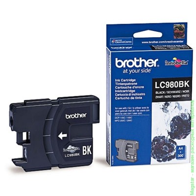 Картридж Brother LC980BK для DCP-145C / DCP-165 / DCP-195C / DCP-375CW / MFC-250C / MFC-290C